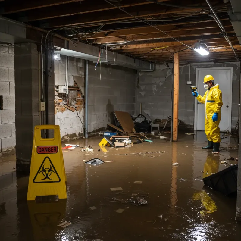 Flooded Basement Electrical Hazard in McCook County, SD Property